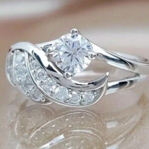 Angel Wings Ring Silver Plate Ring